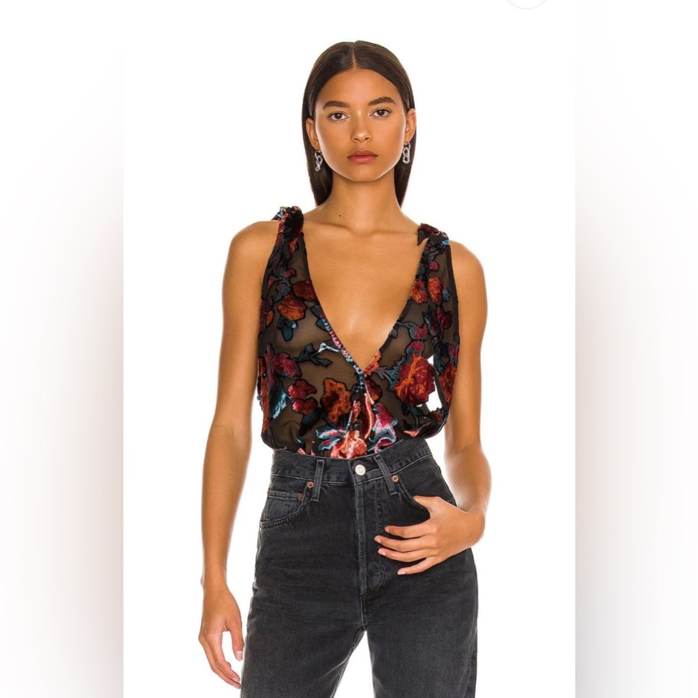 Free People Tied To You Tank-Dark Combo
